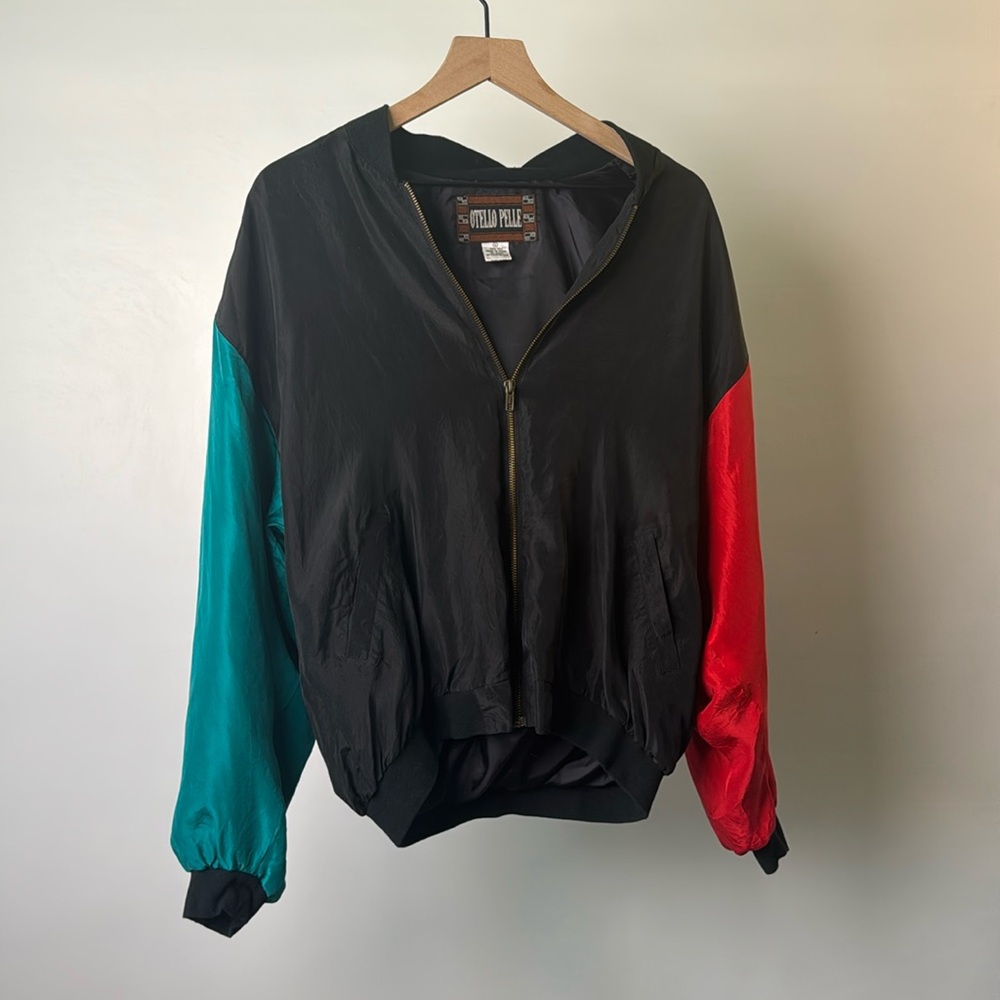 Y2K OTELLO PELLE Vintage Silk Jacket